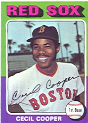 1975 Topps Baseball Cards      489     Cecil Cooper